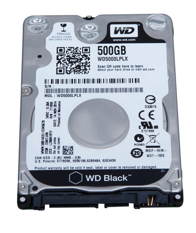 Ổ Cứng Hdd Laptop 500Gb 7200Rpm Wd Black - 2,5