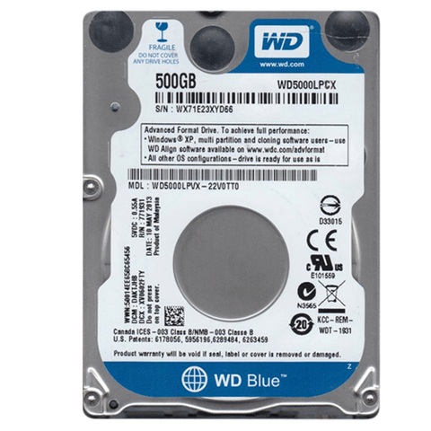 Ổ Cứng Laptop 500Gb Wd Blue Wd5000Lpcx