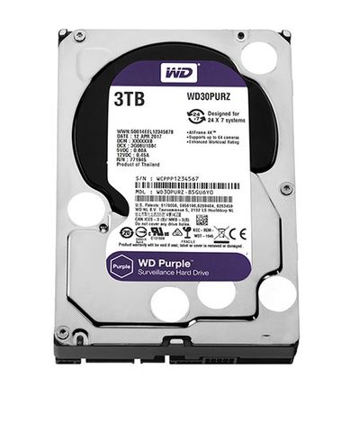 Ổ Cứng Wd Purple 3Tb Wd30Purz