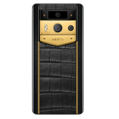  Điện Thoại METAVERTU 2 Generation Luxury Custom Made Alligator Gold Black 