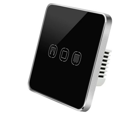 Công tắc rèm cửa vuông Tuya SC01-UK/Đen