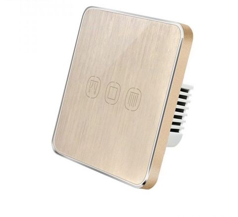 Công tắc rèm cửa vuông Tuya SC01-UK/vàng cát
