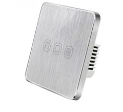  Công tắc rèm cửa vuông Tuya SC01-UK/bạc 