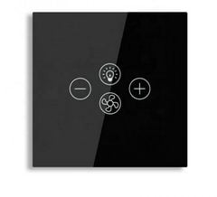  Công tắc Dimmer và Quạt Tuya SDF1-UK/Đen 