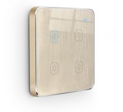  Công tắc thông minh Tuya SW02-UK-4G/Gold Brushed/Zigbee 