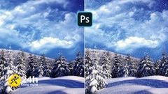  Cách tạo tuyết trong Photoshop vô cùng đơn giản, giúp bạn có một bức ảnh tuyết rơi nhìn đẹp như thật 