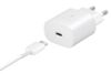 Bộ Adapter sạc kèm cáp Type C - Type C PD 25W Samsung EP-TA800 Trắng