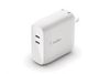 Adapter sạc 2 cổng Type C PD 50W GaN Belkin WCH003 Trắng
