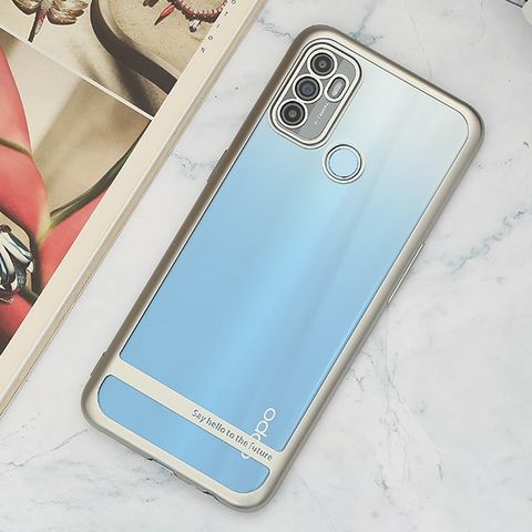 Ốp lưng Oppo A53 nhựa dẻo TPU Electroplating Future COSANO Bạc
