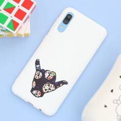  Ốp lưng Galaxy A50/A50s Nhựa dẻo TPU PRINTING OSMIA CK190302 Rock Trắng 