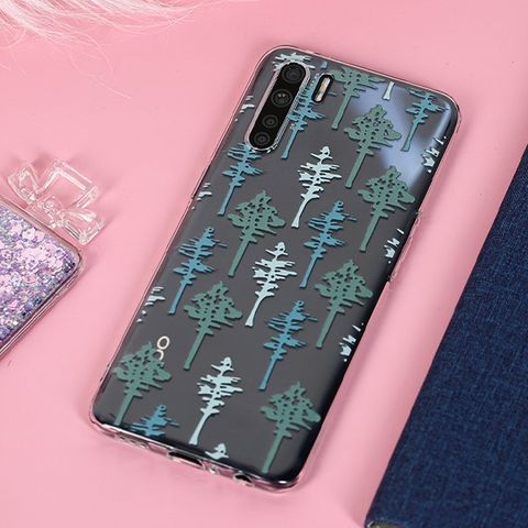 Ốp lưng Oppo A91 nhựa dẻo TPU Transparent Printing COSANO CSP865 Cây