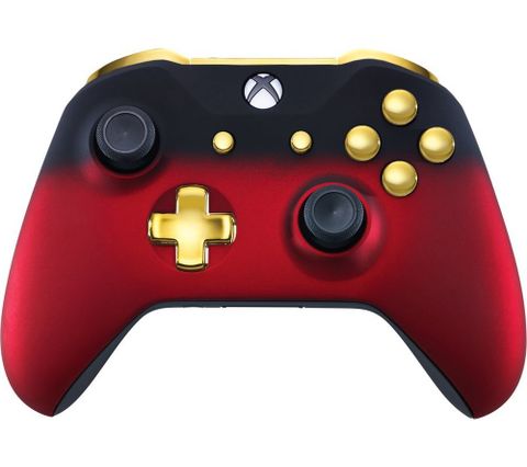 Microsoft Xbox One Wireless Controller - Red Shadow & Gold