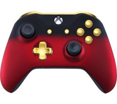  Microsoft Xbox One Wireless Controller - Red Shadow & Gold 