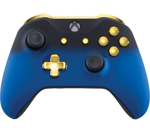 Microsoft Xbox One Wireless Controller - Blue Shadow & Gold