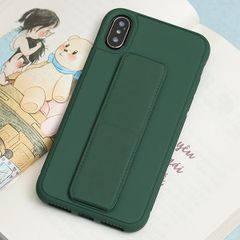  Ốp lưng iPhone X/Xs nhựa cứng viền dẻo PU Stander OSMIA Xanh Bóng Đêm 
