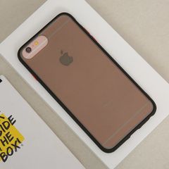  Ốp lưng iPhone 6/6s+ nhựa cứng viền dẻo Slim Kingkong JM Đen đỏ 