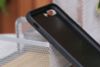 Ốp lưng iPhone 7/8+ cứng viền dẻo Tempered Glass COSANO SRM513 Vân Đen