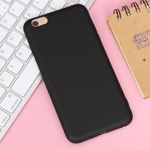 Ốp lưng iPhone 6/6s+ Nhựa dẻo Artifical Silicone MEEKER TPU Đen