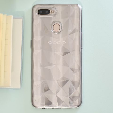Ốp lưng Oppo A7 nhựa dẻo B-diamond OSMIA Nude
