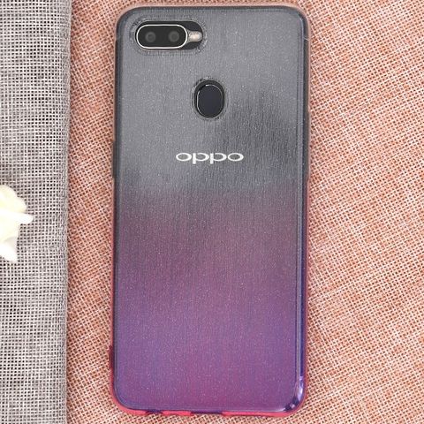 Ốp lưng Oppo F9 nhựa dẻo bling-bling OSMIA Đỏ