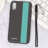 Ốp lưng iPhone X/Xs Nhựa dẻo UV Printing OSMIA CKTG413 Sọc xanh Đen