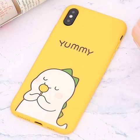 Ốp lưng iPhone XS Max Nhựa dẻo UV printing OSMIA CKTG903 Yummy Vàng
