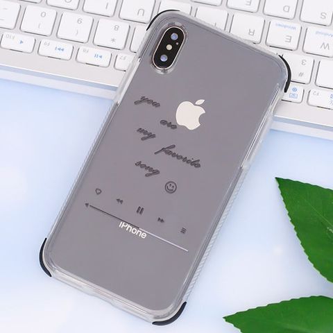 Ốp lưng iPhone X/Xs nhựa dẻo Printing Double Color Crashproof OSMIA CN4190927 Bản nhạc