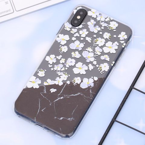 Ốp lưng iPhone XS Max Nhựa dẻo Printing Clear TPU MEEKER CN62509 Hoa đào nở
