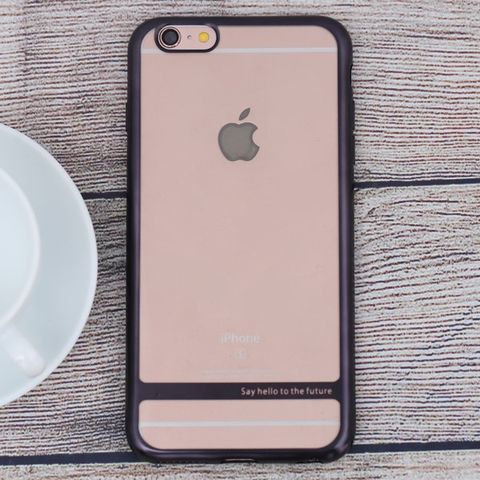Ốp lưng iPhone 6 Plus - 6s Plus Nhựa dẻo Electroplating future COSANO đen