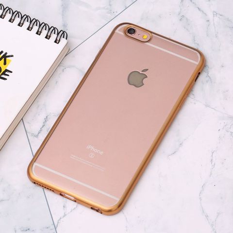 Ốp lưng iPhone 6/6S+ nhựa dẻo Electroplating Matte TPU COSANO Gold