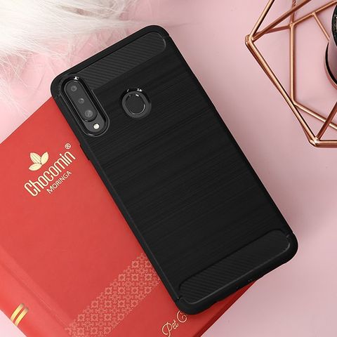 Ốp lưng Galaxy A20S nhựa dẻo Fancy TPU COSANO Đen