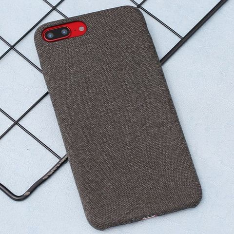 Ốp lưng iPhone 7 Plus/ 8 Plus nhựa dẻo Fiber PU Case COSANO Đen