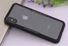 Ốp lưng iPhone X Nhựa dẻo Glass Simple Đen