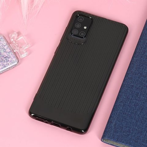 Ốp lưng Galaxy A71 nhựa dẻo Glaze TPU COSANO Đen