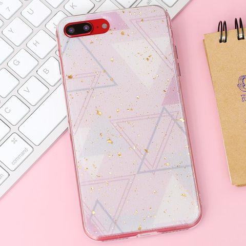 Ốp lưng iPhone 7 Plus/ 8 Plus Nhựa dẻo Glue Case MEEKER TPU Tam giác hồng