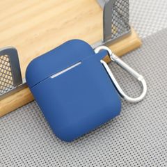  Túi đựng AirPods 1 & 2 silicone kèm móc JM AP02 Xanh 