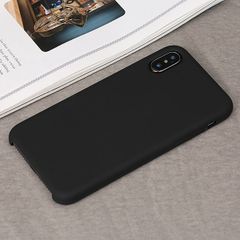 Ốp lưng iPhone X/Xs Nhựa dẻo Liquid silicone B JM Đen 