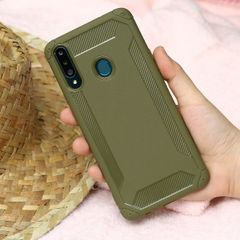 Ốp lưng Galaxy A20s Nhựa dẻo Rocket JM Xanh Olive 