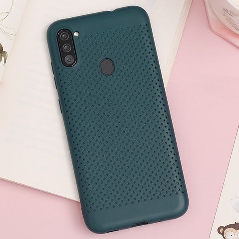Ốp lưng Galaxy A11 Nhựa dẻo Simo soft JM Xanh lá