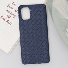  Ốp lưng Galaxy A71 nhựa dẻo Woven OSMIA Xanh Đậm 