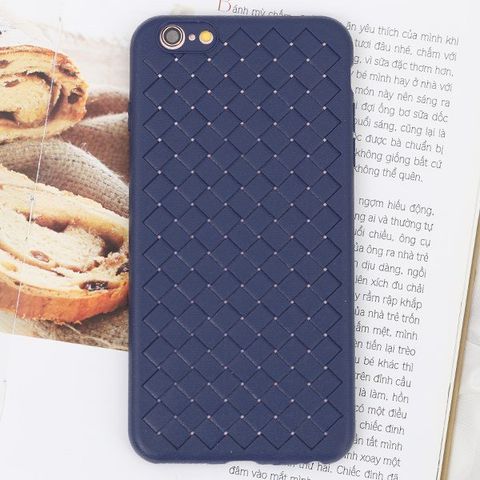 Ốp lưng iPhone 6 Plus - 6s Plus nhựa dẻo Woven OSMIA Xanh Navy