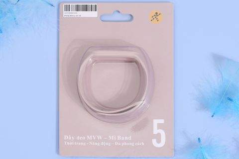 Dây nhựa TPU Miband 5 Hồng M001-02-05