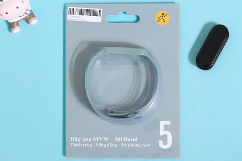 Dây nhựa TPU Miband 5 Xanh M001-03-05