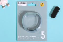  Dây nhựa TPU Miband 5 Xanh M001-03-05 