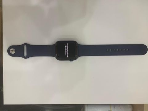 Apple Watch S6 GPS, 44mm Blue Aluminium Case with Deep Navy Sport Band - Regular (M00J3VN/A)