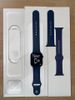 Apple Watch S6 GPS, 44mm Blue Aluminium Case with Deep Navy Sport Band - Regular (M00J3VN/A)