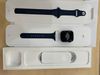 Apple Watch S6 GPS, 44mm Blue Aluminium Case with Deep Navy Sport Band - Regular (M00J3VN/A)