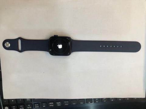 Apple Watch S6 GPS, 44mm Blue Aluminium Case with Deep Navy Sport Band - Regular (M00J3VN/A)