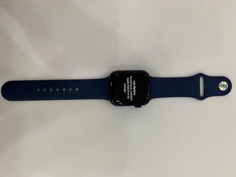 Apple Watch S6 GPS, 44mm Blue Aluminium Case with Deep Navy Sport Band - Regular (M00J3VN/A)