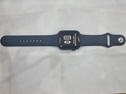 Apple Watch S6 GPS, 44mm Blue Aluminium Case with Deep Navy Sport Band - Regular